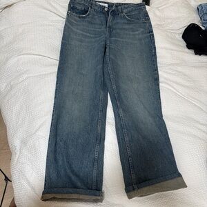 Zara Straight Leg Blue Jeans